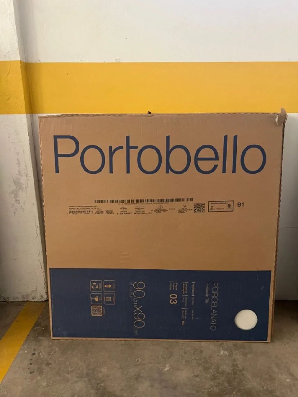 Porcelanato PORTOBELLO Bianco Covelano 90x90 (12,15 m2)