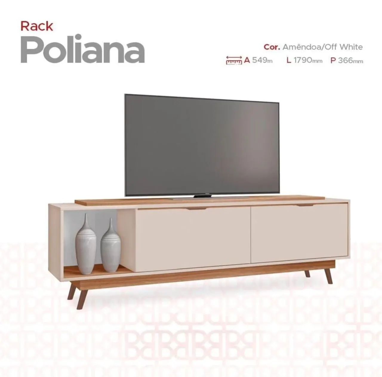 Bancada Rack para TV 100%mdf - Foto 5