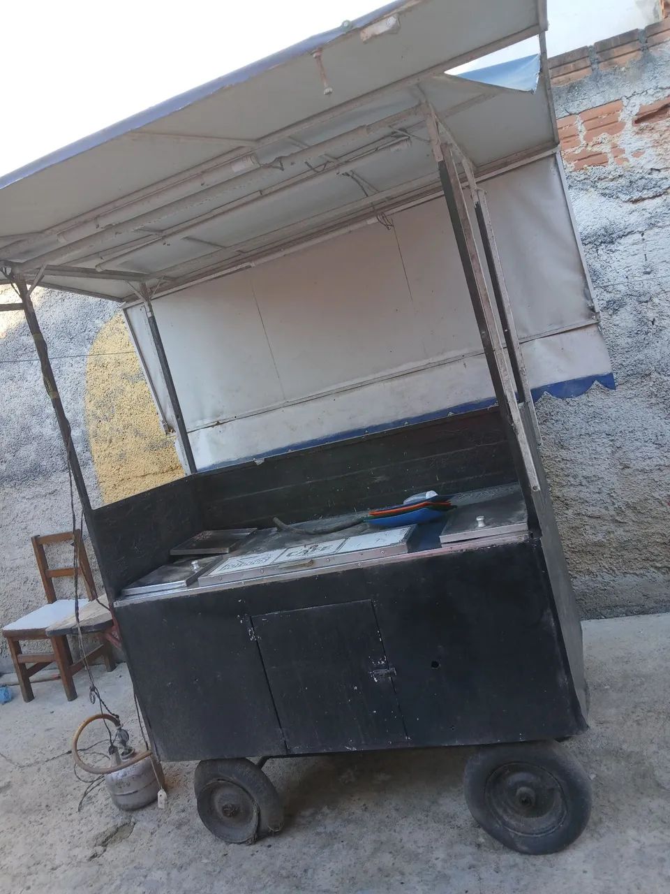 Carrinho de lanches completo com toldo - Foto 5