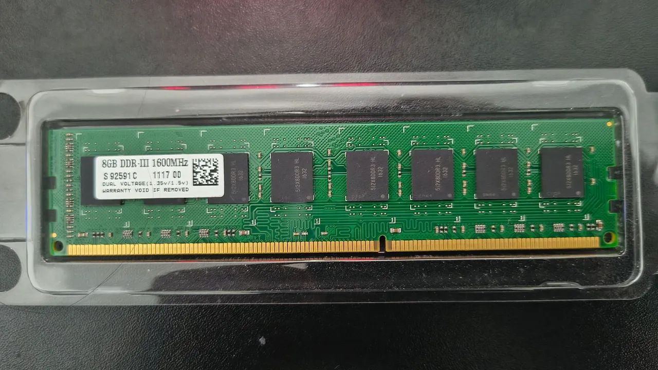 MEMÓRIA RAM 8GB, DDR3, 1600Mhz - CRUCIAL - Foto 2