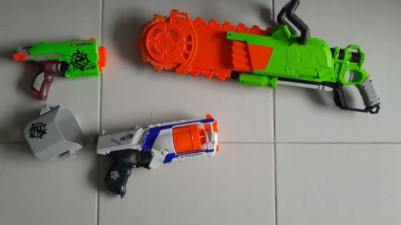 3 armas Nerf