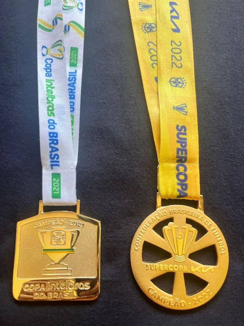 medalhas GALO copa do brasil 21 e supercopa 22