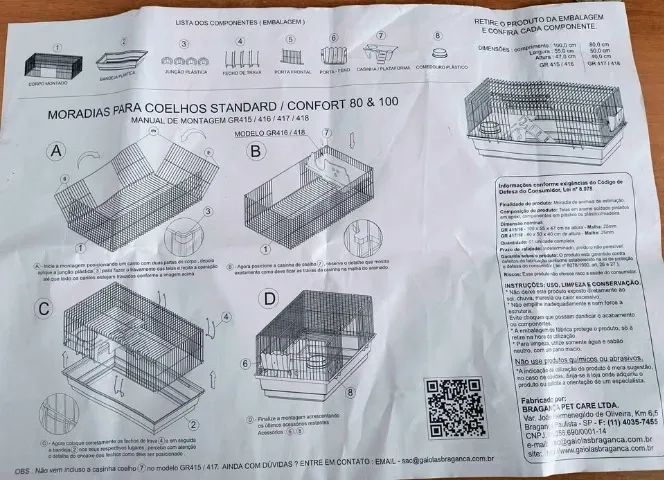 Vendo gaiola para hamster, coelho ou porquinho da índia  - Foto 3