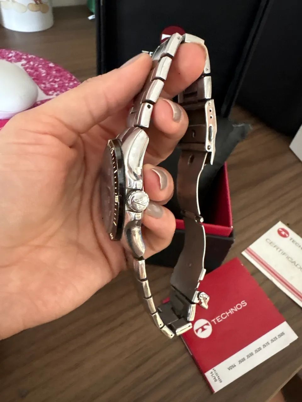 Relógio Technos masculino skymaster prata  - Foto 2