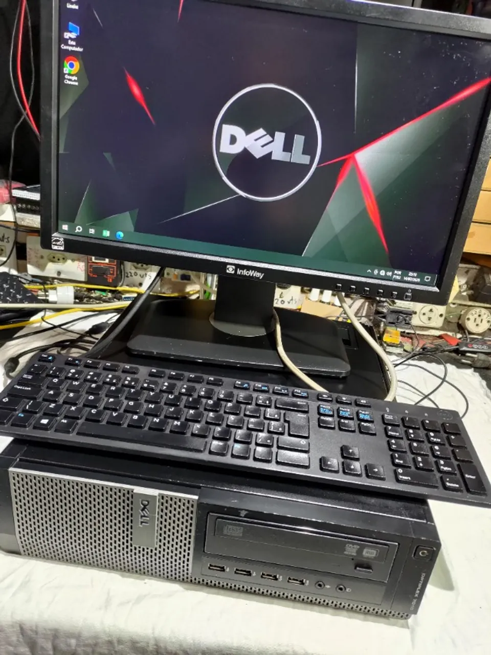 computador dell core i5 3470 com 8 gigas ssd 120 mais tela 19 polegadas