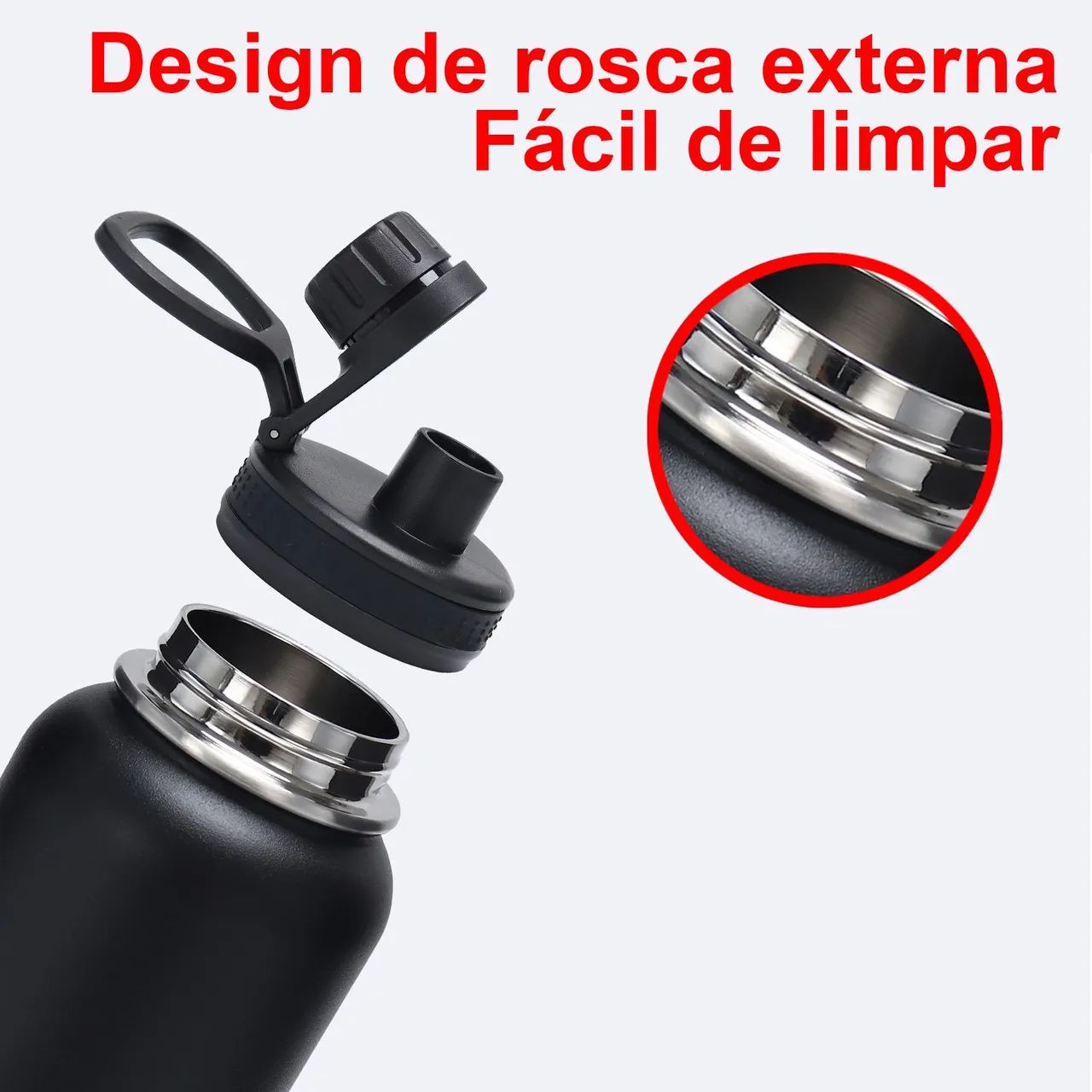 Garrafa Térmica a Vácuo MODUS 1000ml Roxa - Foto 3