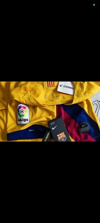 Camiseta do Barcelona - Tamanho P - Foto 2