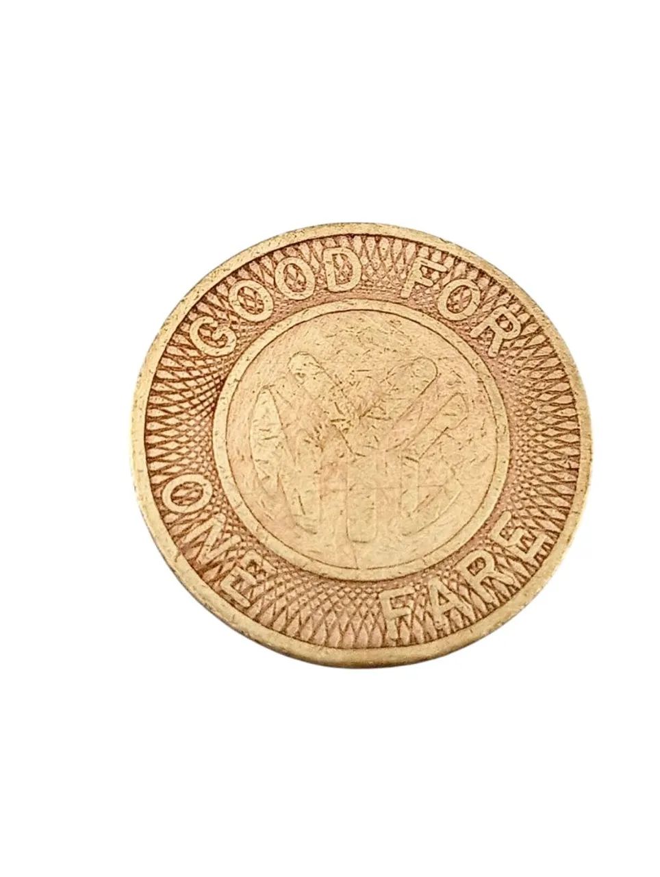 Token de transporte da cidade de Nova York 1953 - Foto 2