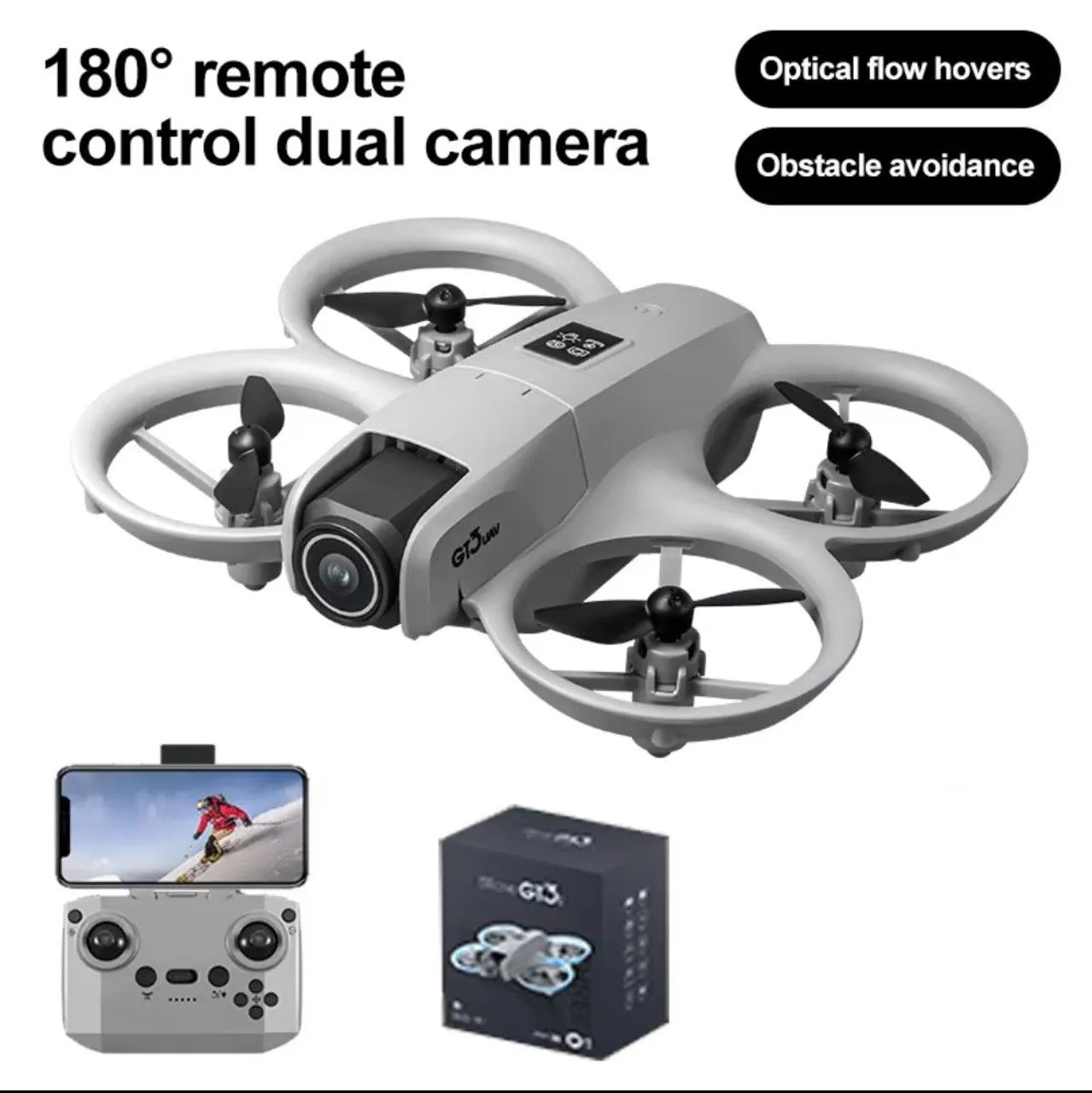 Mini Drone GT3 com Câmera 8K e Recursos Avançados - Foto 3