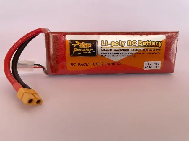 Bateria Zop Power, Lithium, 7.4V 6000 mAh 45C para Automodelo - Foto 2