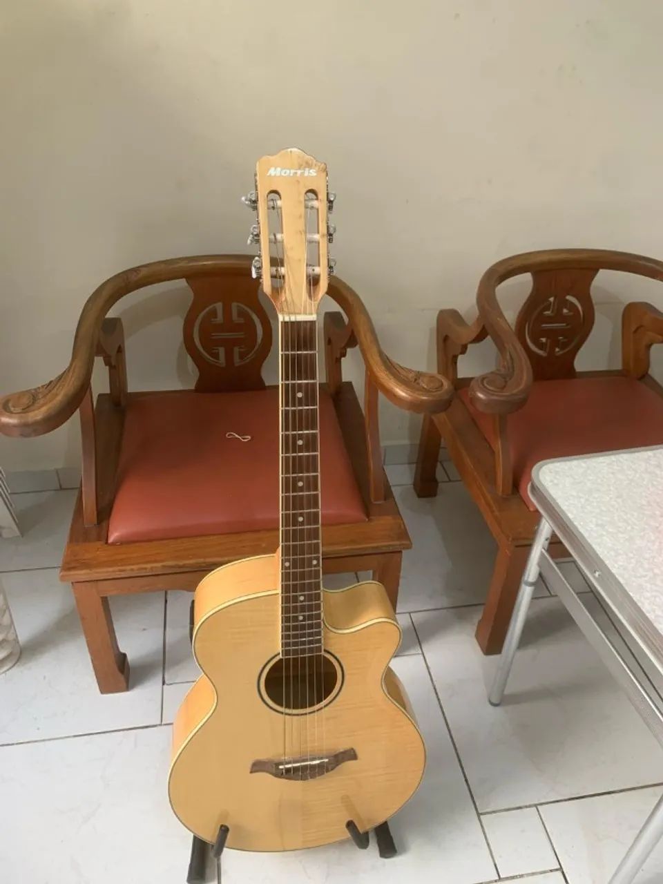 Violão Morris Eletro-acustico Nylon em estado de novo - Foto 4