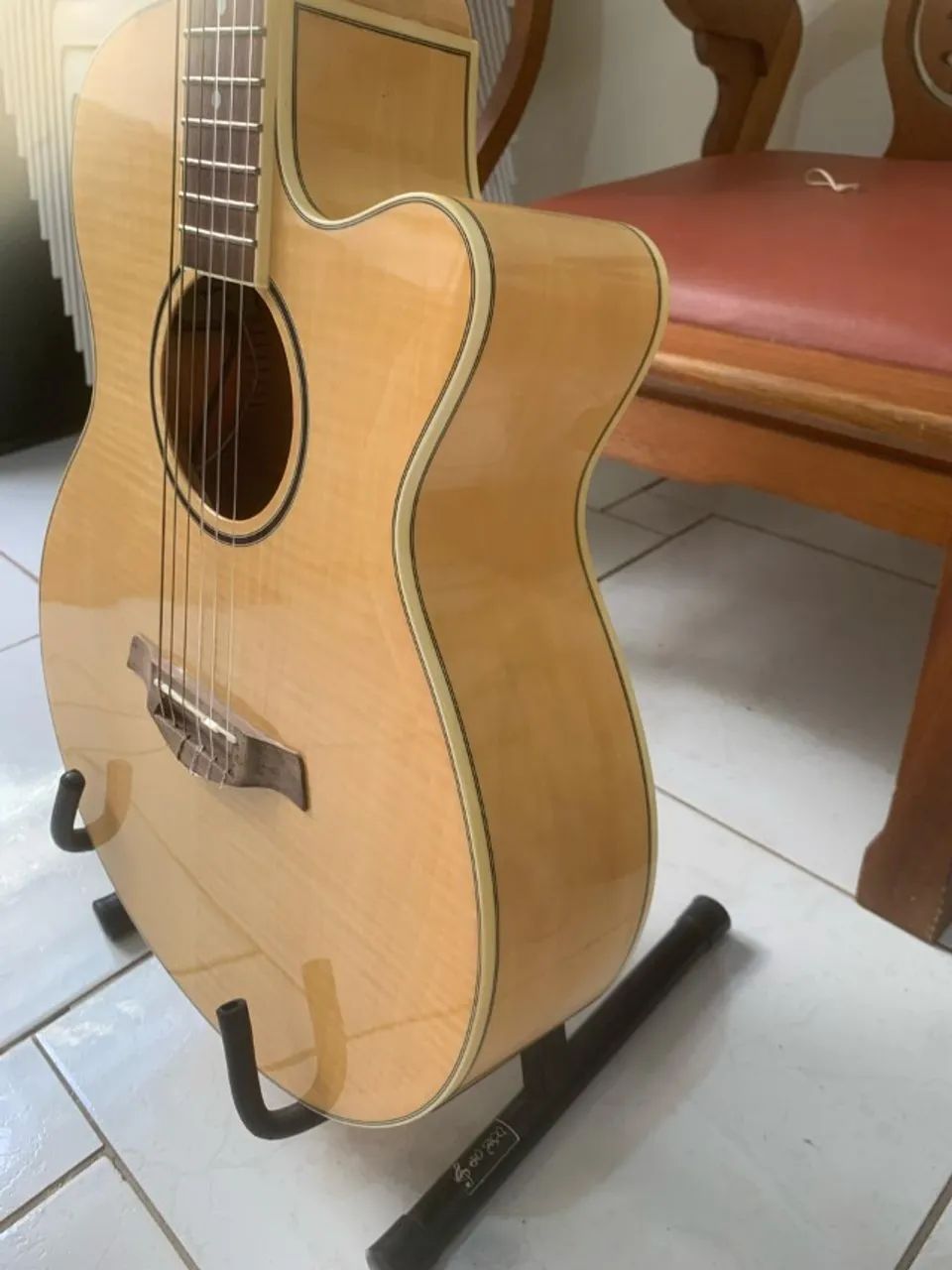 Violão Morris Eletro-acustico Nylon em estado de novo - Foto 5