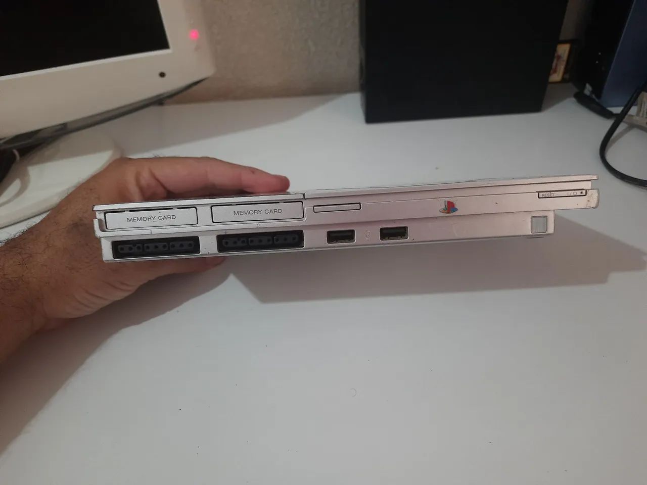 Playstation 2 Slim com matrix(leitor ruim só console) - Foto 4