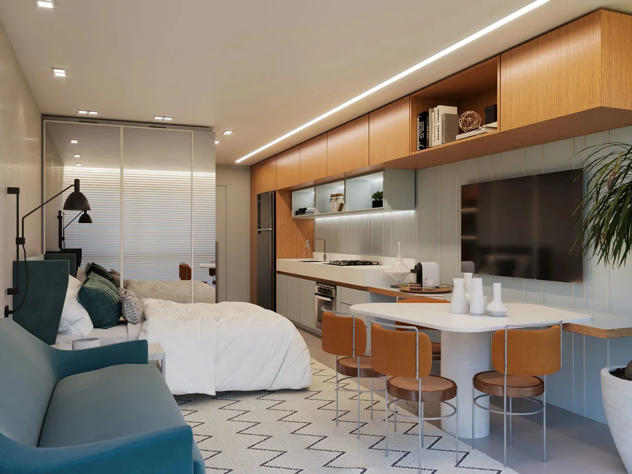 Flats Modernos à venda com 30 m2 em Boa Viagem - Recife - PE