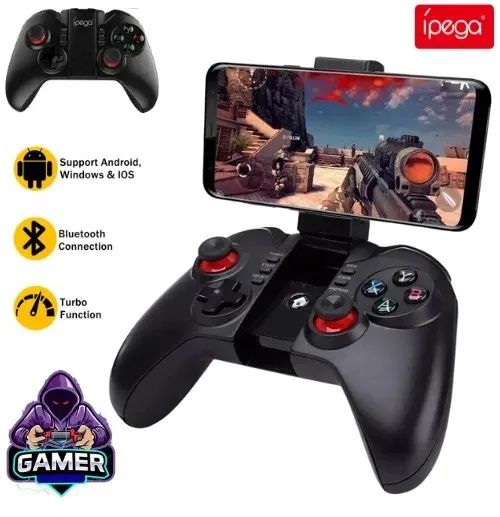Controle Joystick Ipega 9068 Bluetooth Celular Game Android, Ios, PC, Fire Tv e Smart