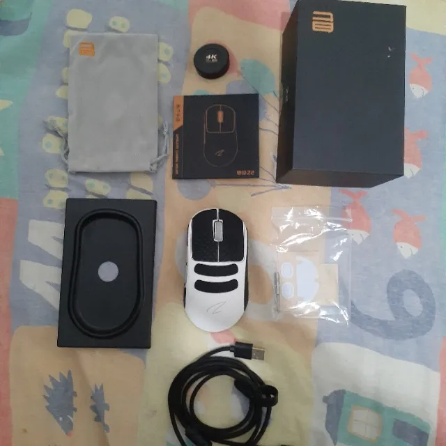 mouse gamer zaopin z2 branco + dongle 4k