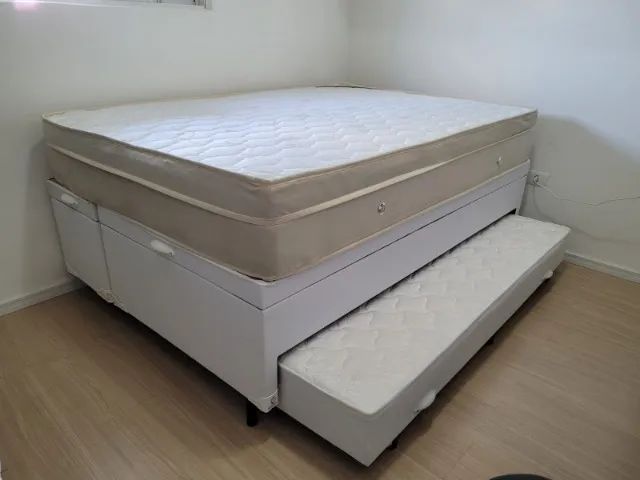 cama box bau com auxiliar casal 12x 179,00  - Foto 4