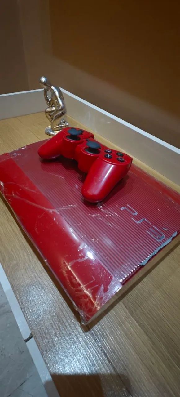 Playstation 3 Vermelho com 02 Controles. - Foto 2