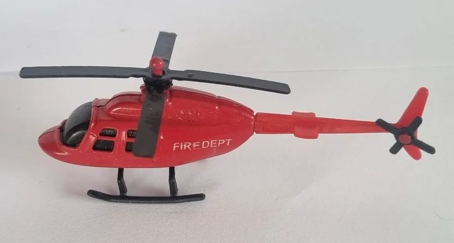 Miniatura de Helicóptero - Firedept - 11cm de comprimento