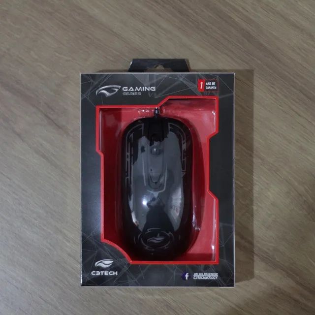 Mouse Gamer com led DPI de 2400 e 4 botões C3Tech mg-12bk