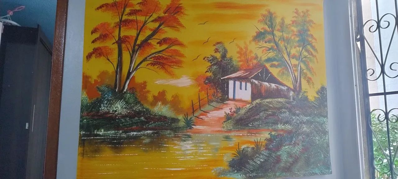 Quadro pintura natureza paisagismo