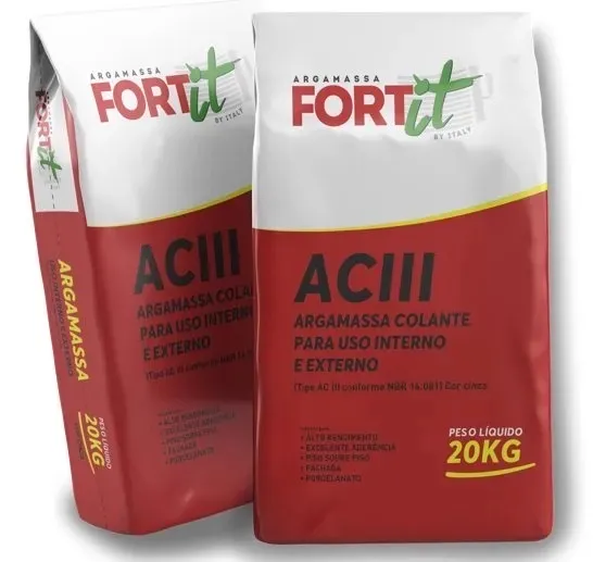 Argamassa ACIII Fortit - 20kg (4 pacotes)