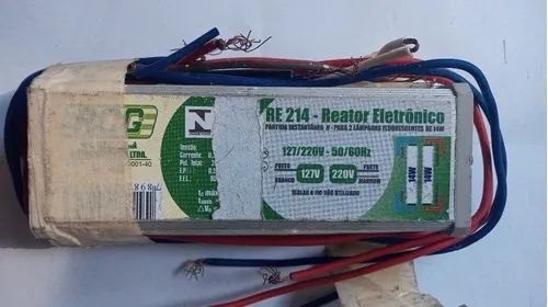 Reator Eletrônico Lâmpada Fluorescente 2x14w 127-220v RCG