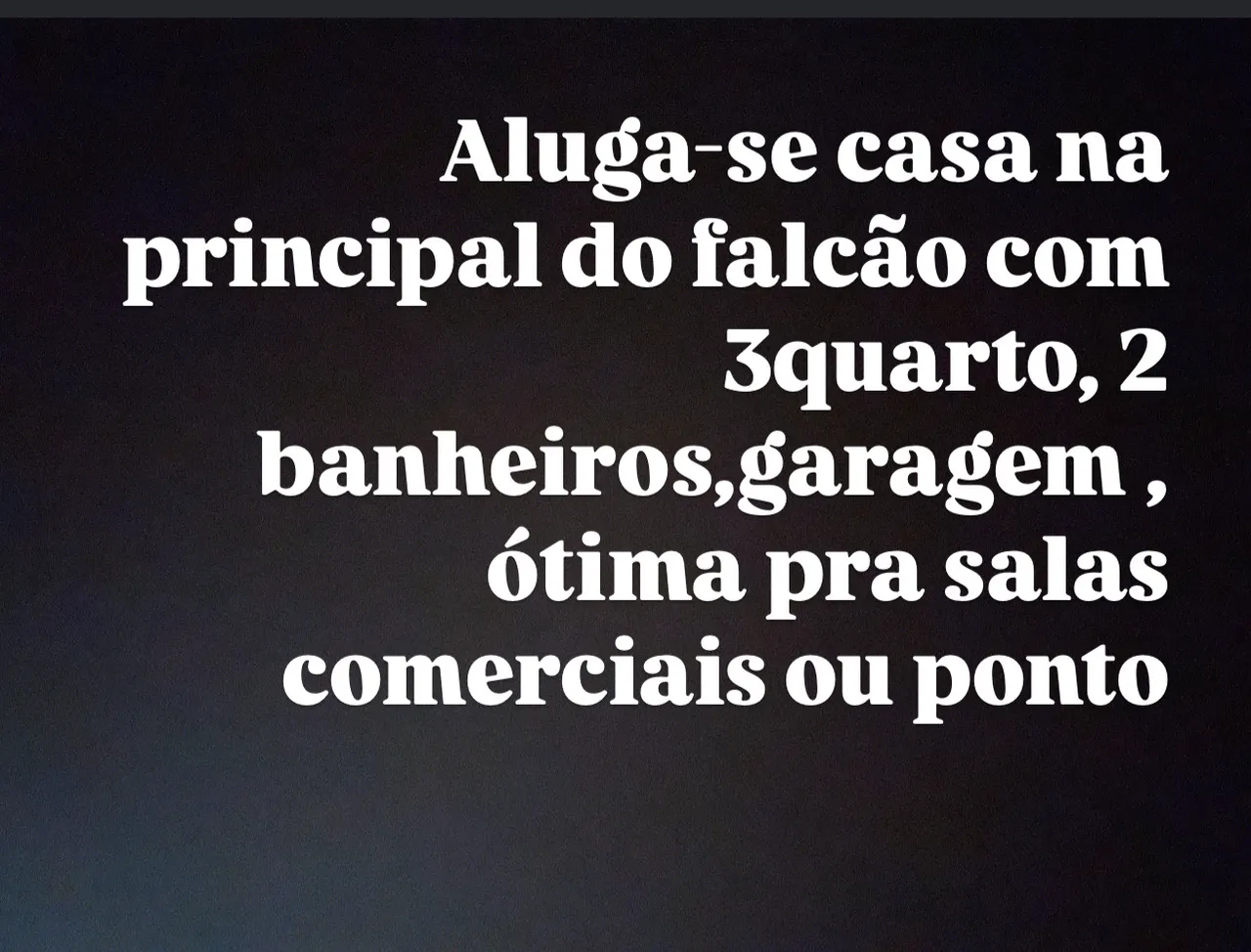 Aluga-se casa na principal