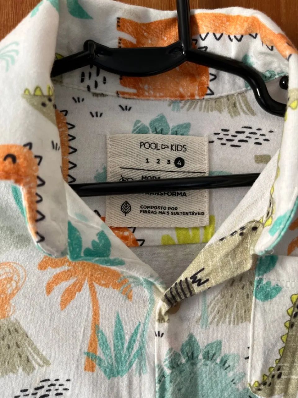 Camisa infantil dinossauro  - Foto 2