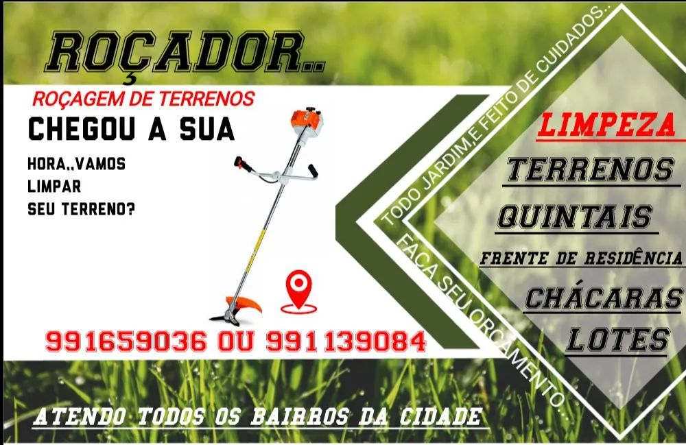 ROÇADOR: SERVIÇOS DE ROÇAGEM EM GERAL 