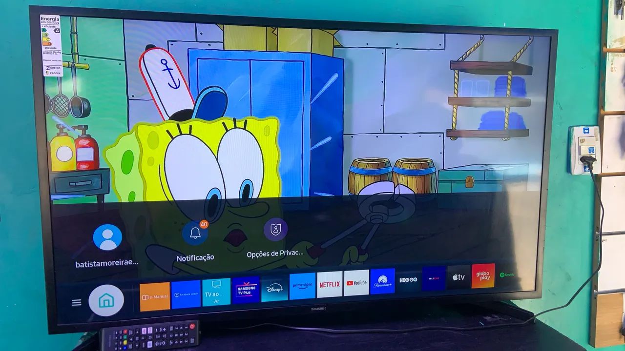 Tv smart Samsung 43 polegadas semi nova  - Foto 2