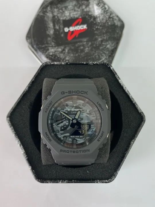 Relógio g-shock digital-analógico série ga-2100