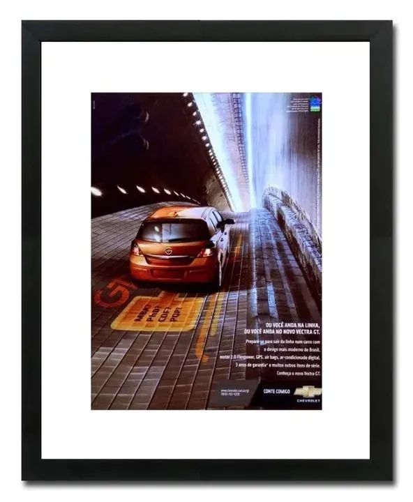 Vectra CD, GTX, Next Edition - Quadro decorativo com propaganda original de revista - Foto 2