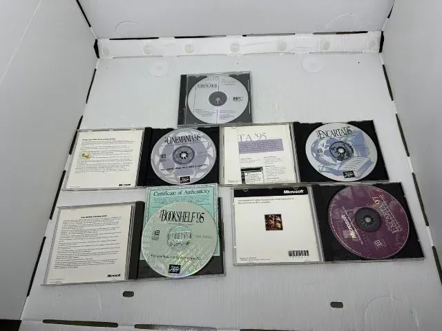 Softwares Windows 95 Cinemania Encarta Bookshelf Grolier - Foto 2