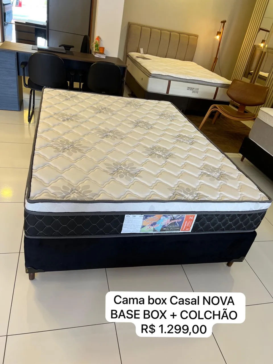 Cama box de casal Nova - ENTREGO