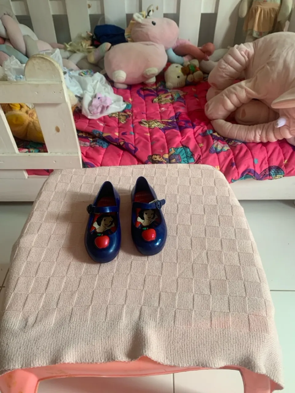 Sandálias Mini Melissa infantis da Branca de Neve