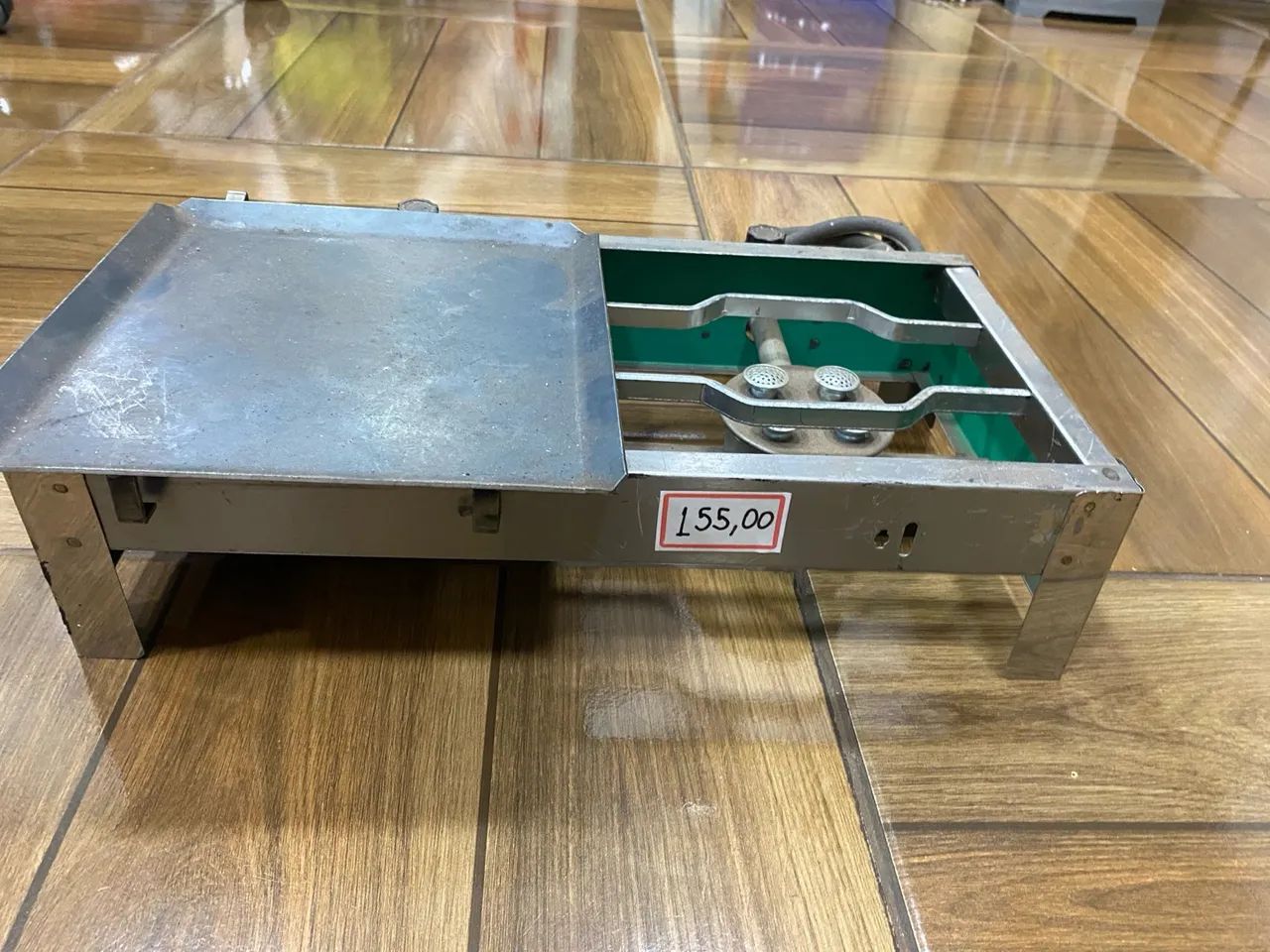 Fogão 2 bocas chapa fogareiro portátil  - Foto 2