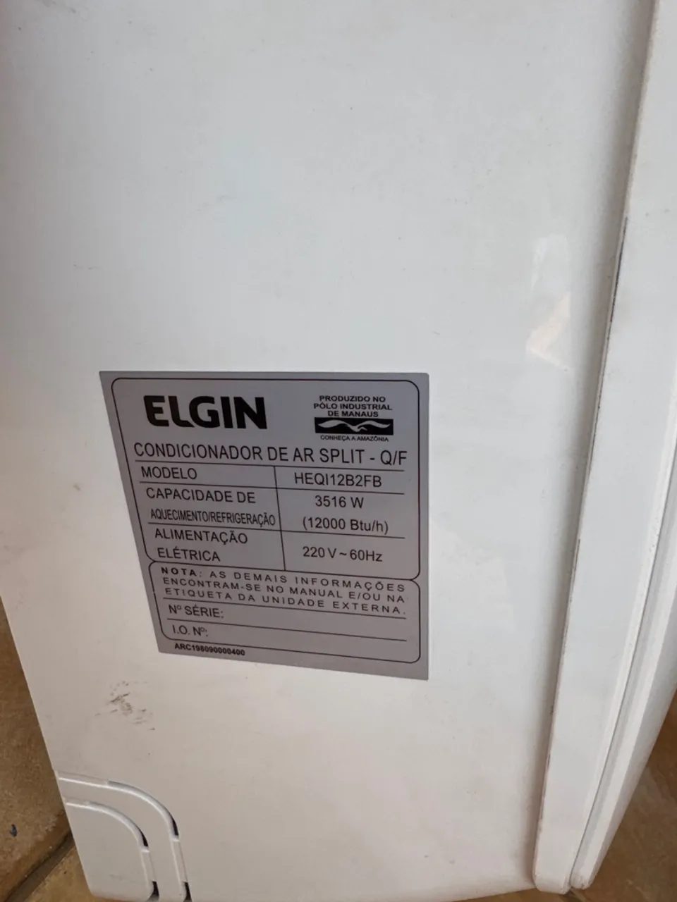Ar condicionado Elgin Split High Wall Eco Plus II