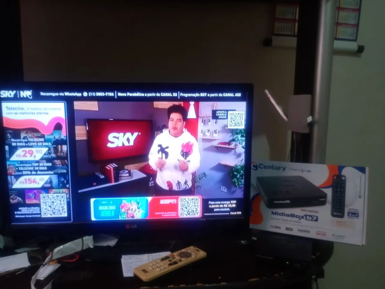 Parabólica digital já instalada 