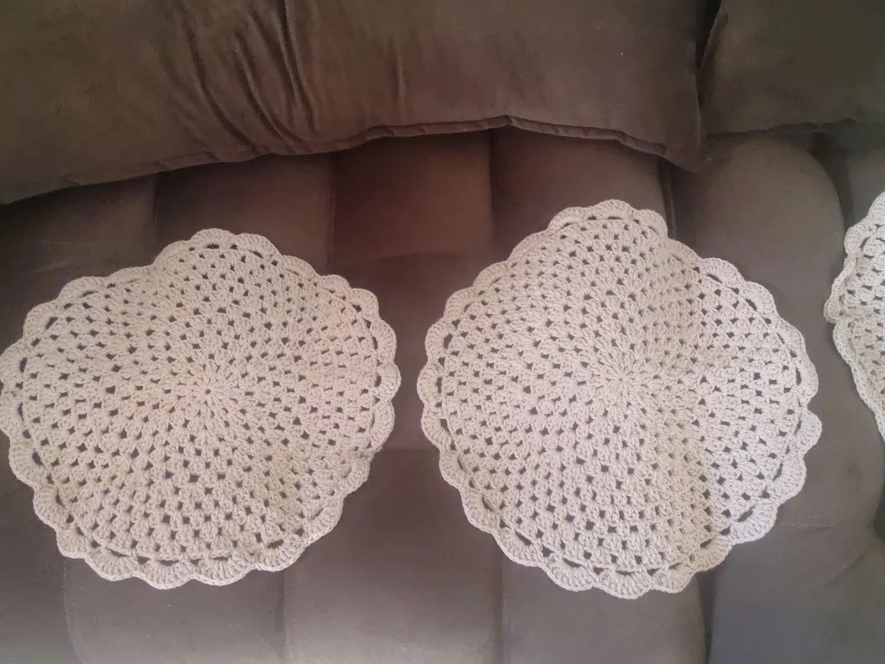 Conjunto 04 Suplar crochê  - Foto 4