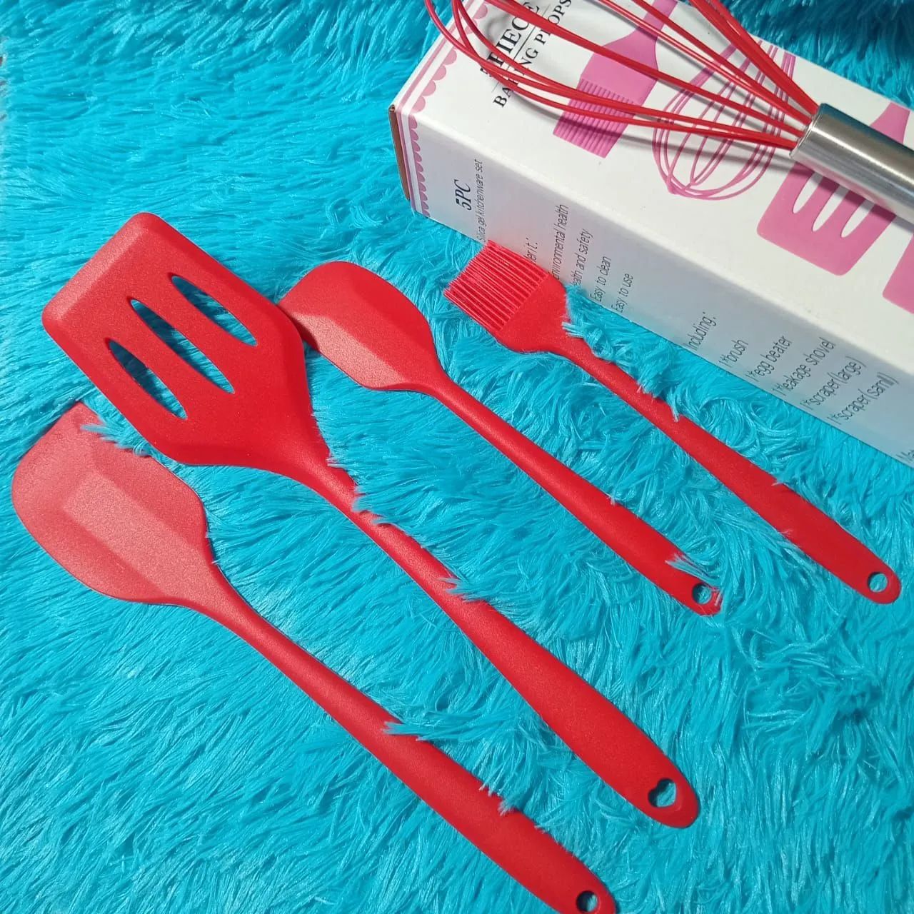 Kit de Utensílios de Cozinha em Silicone - 5 Peças - Foto 3
