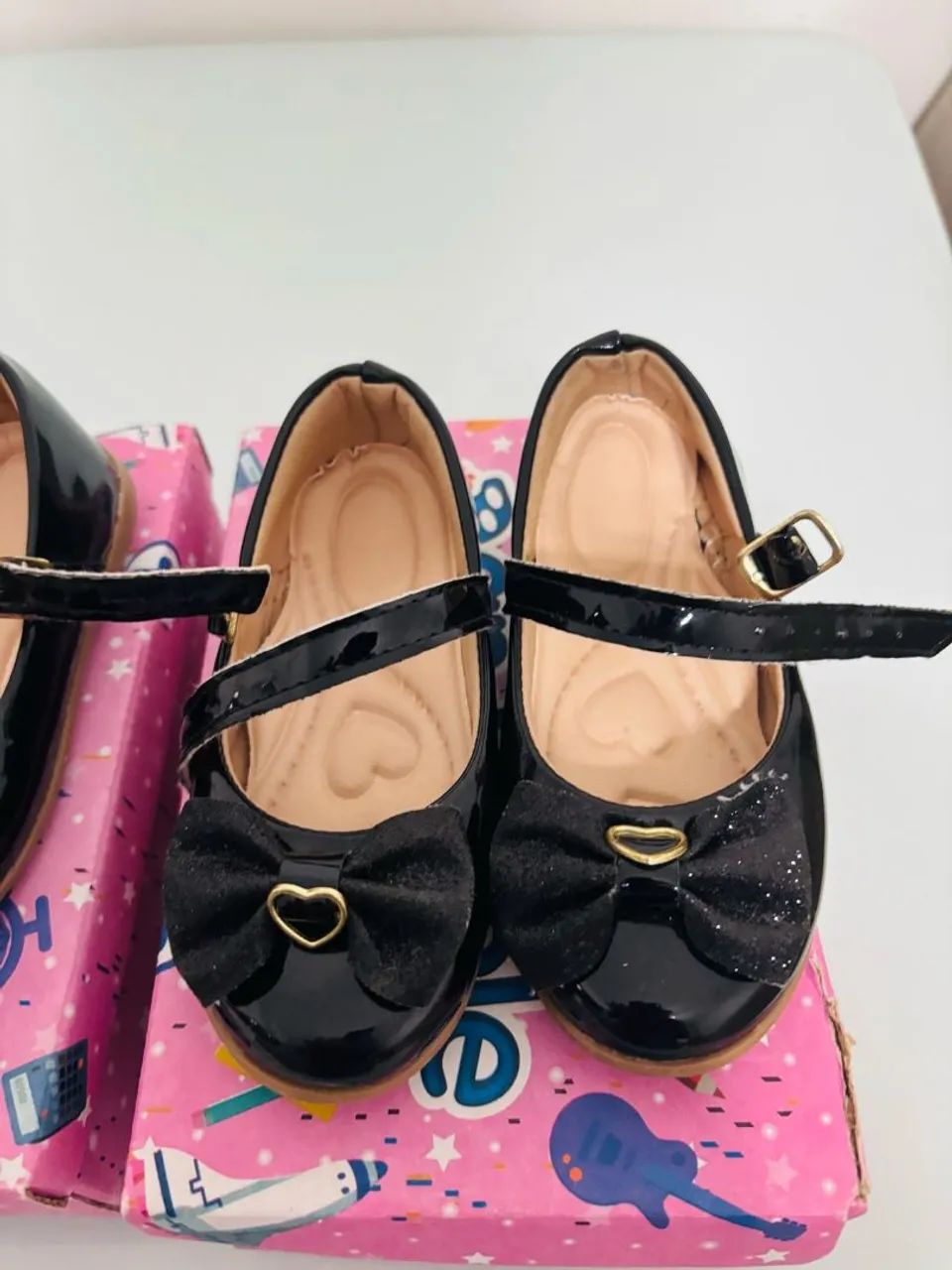 Sapatilhas pretas com laço para bebê menina - Foto 5