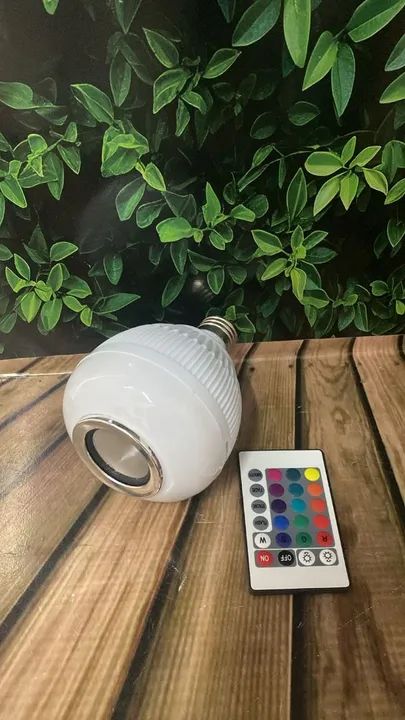 Lâmpada LED Bluetooth com Controle- Unidade Remoto