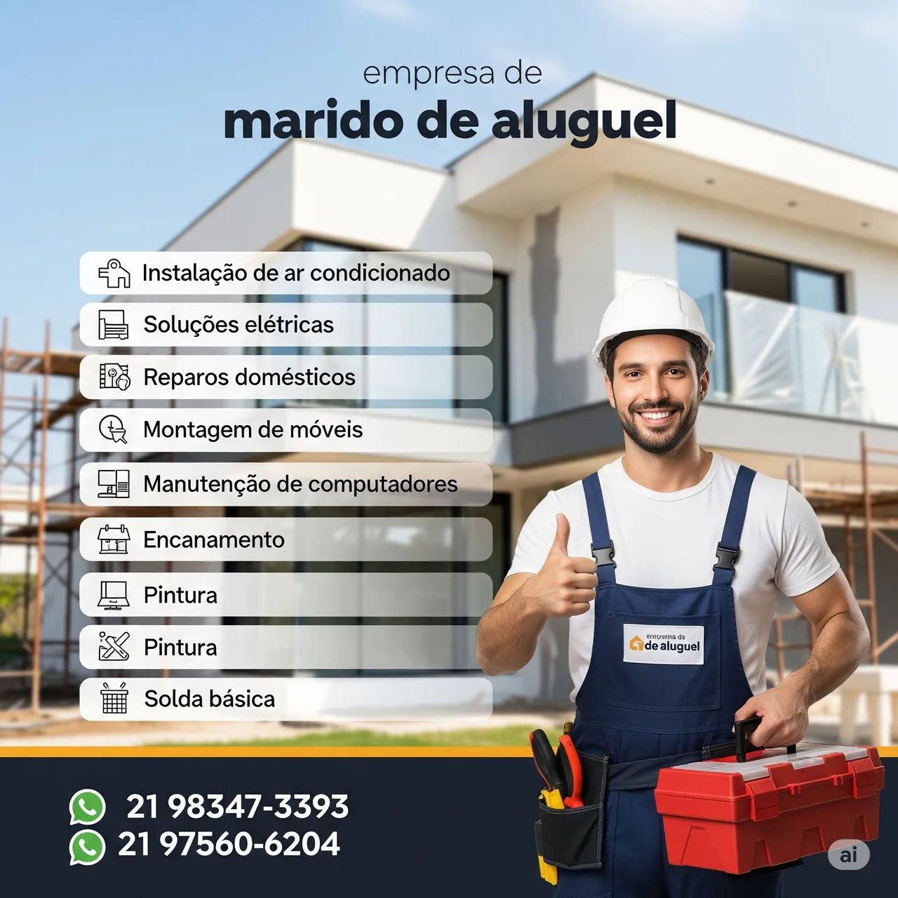 Pequenos serviços residências e instalações 