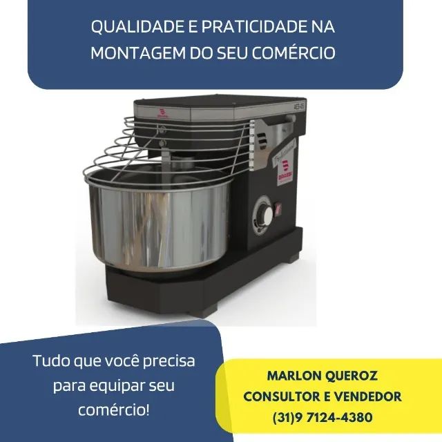 Amassadeira Espiral Braesi 5 KG 10 Velocidades