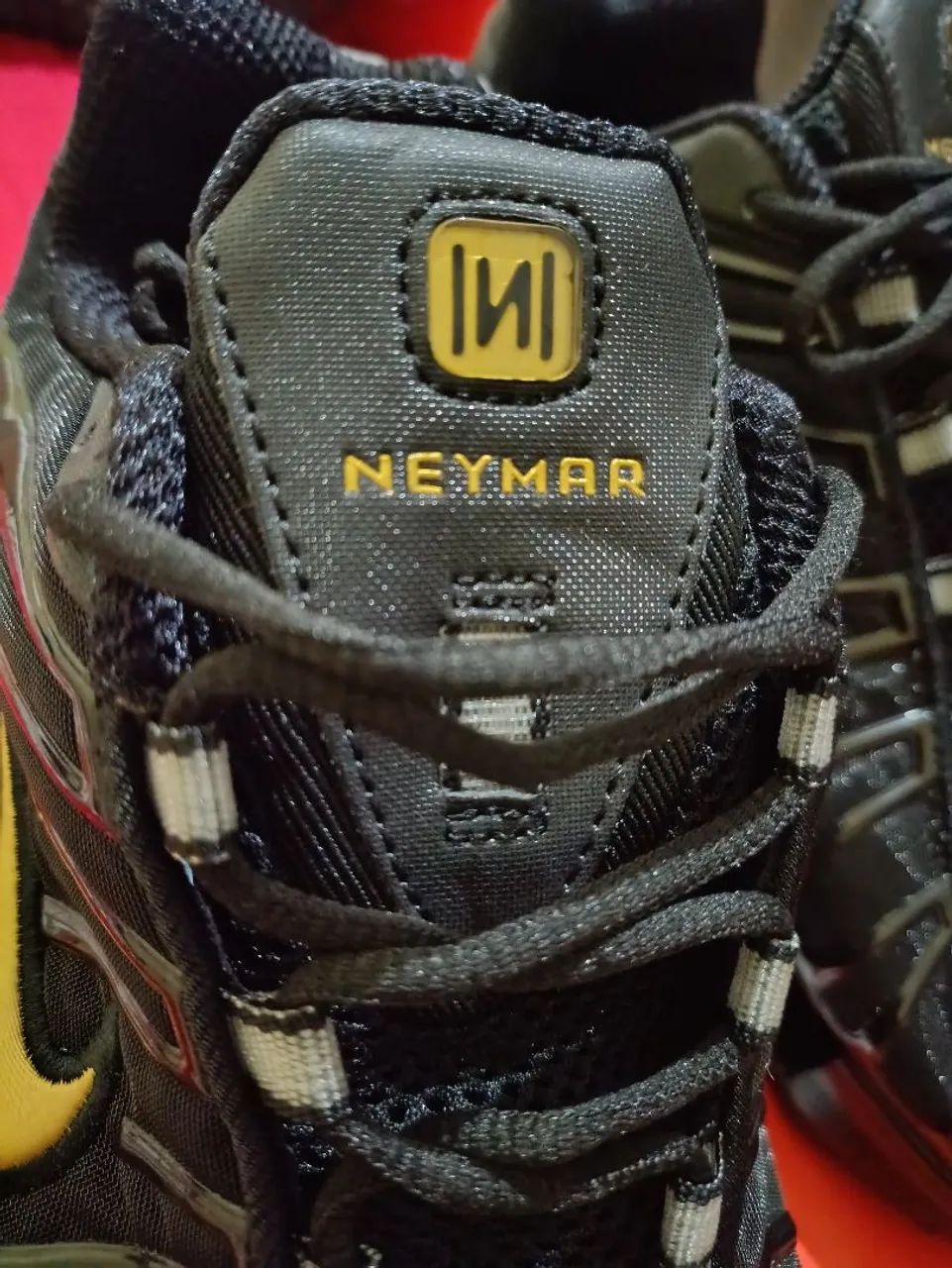 Neymar Doze Mola Preto Nike Shox Preto E Dourado Neymar Jr