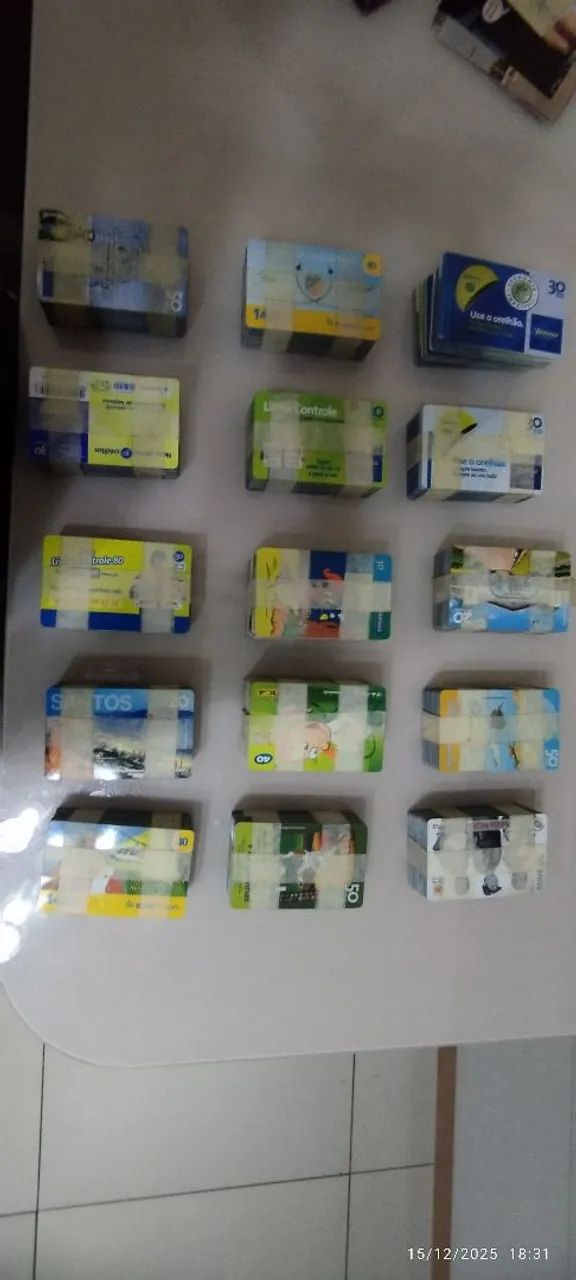 Lote de cartões telefônicos antigo  - Foto 3