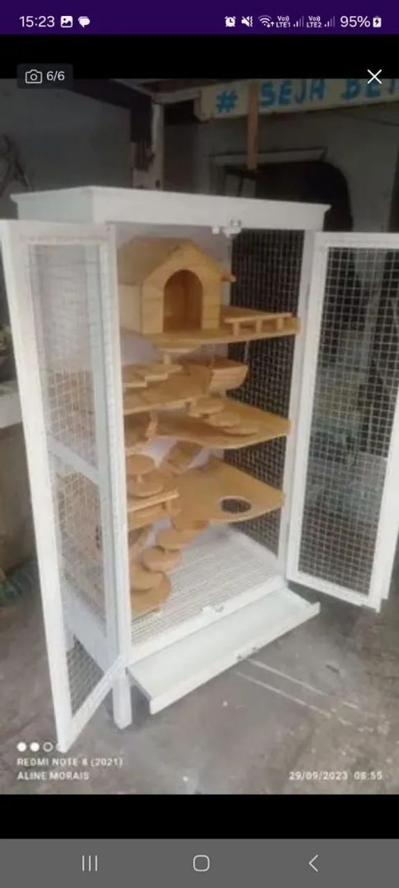 Gaiola para Roedores Grande - Estilo Móvel - Foto 2