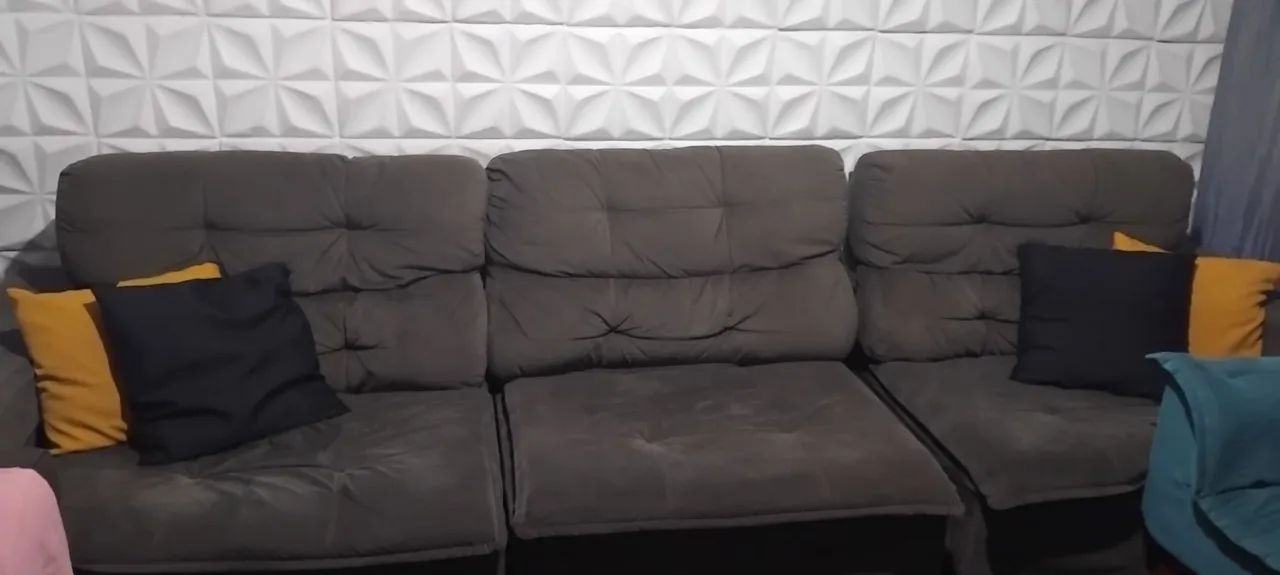 Sofá 3 lugares confortável e moderno - Foto 2