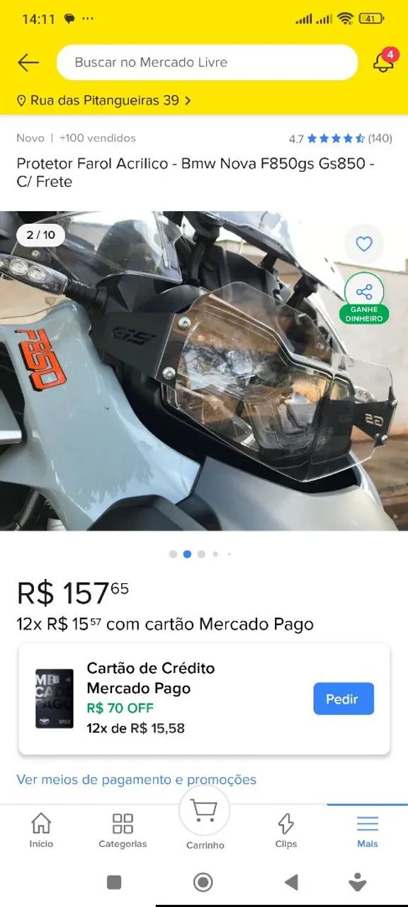 Kit malas ou baús da marca Attracks para  moto BMW GS 850 adv e outras. - Foto 5